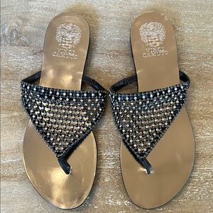 Vince Camuto Crystal Thong Sandals